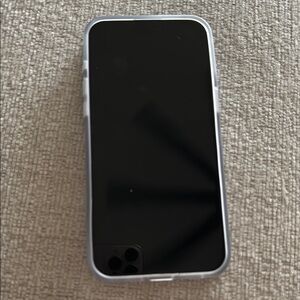 Sleek Black Smartphone with Silver Trim